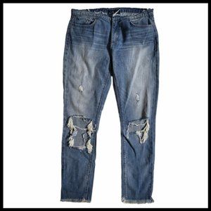 Lucky Brand Charlie Skinny Faded Distressed Jeans